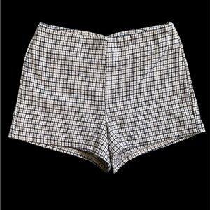 Plaid High Waisted Shorts